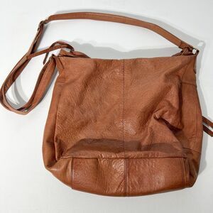 Day & Mood Chandler Hobo Bag Brown Leather Anthropologie Zip Closure Camel Purse